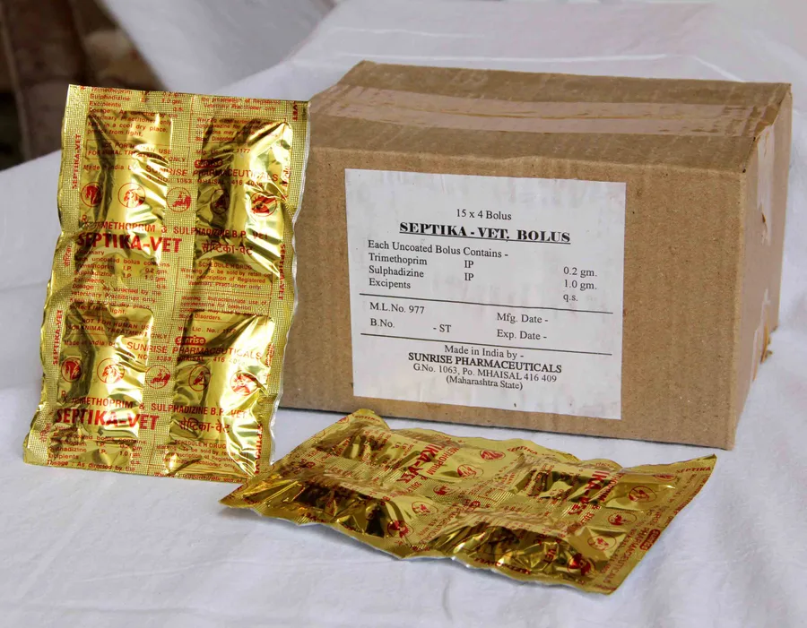 Septika Bolus Vet. — Trimethoprim and Sulphadizine Bolus pack shot